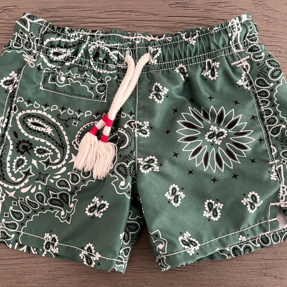 MC2 Saint Barth Boys  SWIM SHORTS Bandana Print  Size 4 A